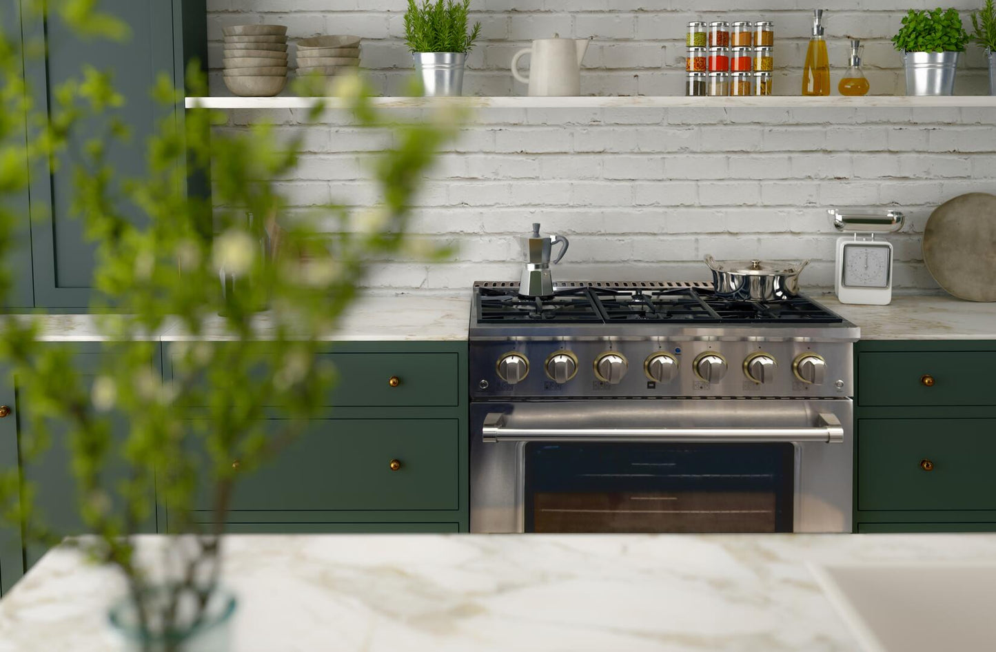 36" Stainless Steel Freestanding Gas Range