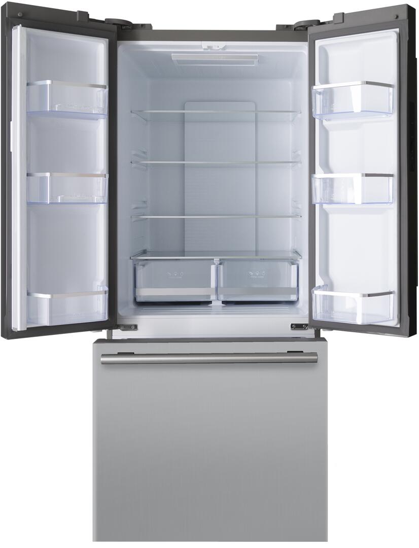 30" Stainless Steel Freestanding French Door Refrigerator