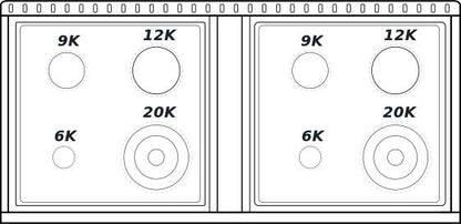 48" White Freestanding Gas Range