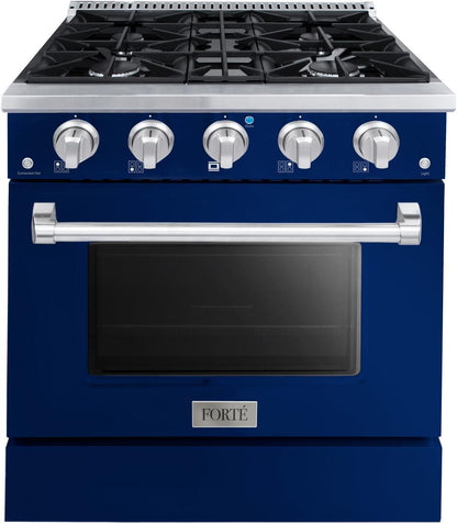 30" Midnight Blue Freestanding Gas Range