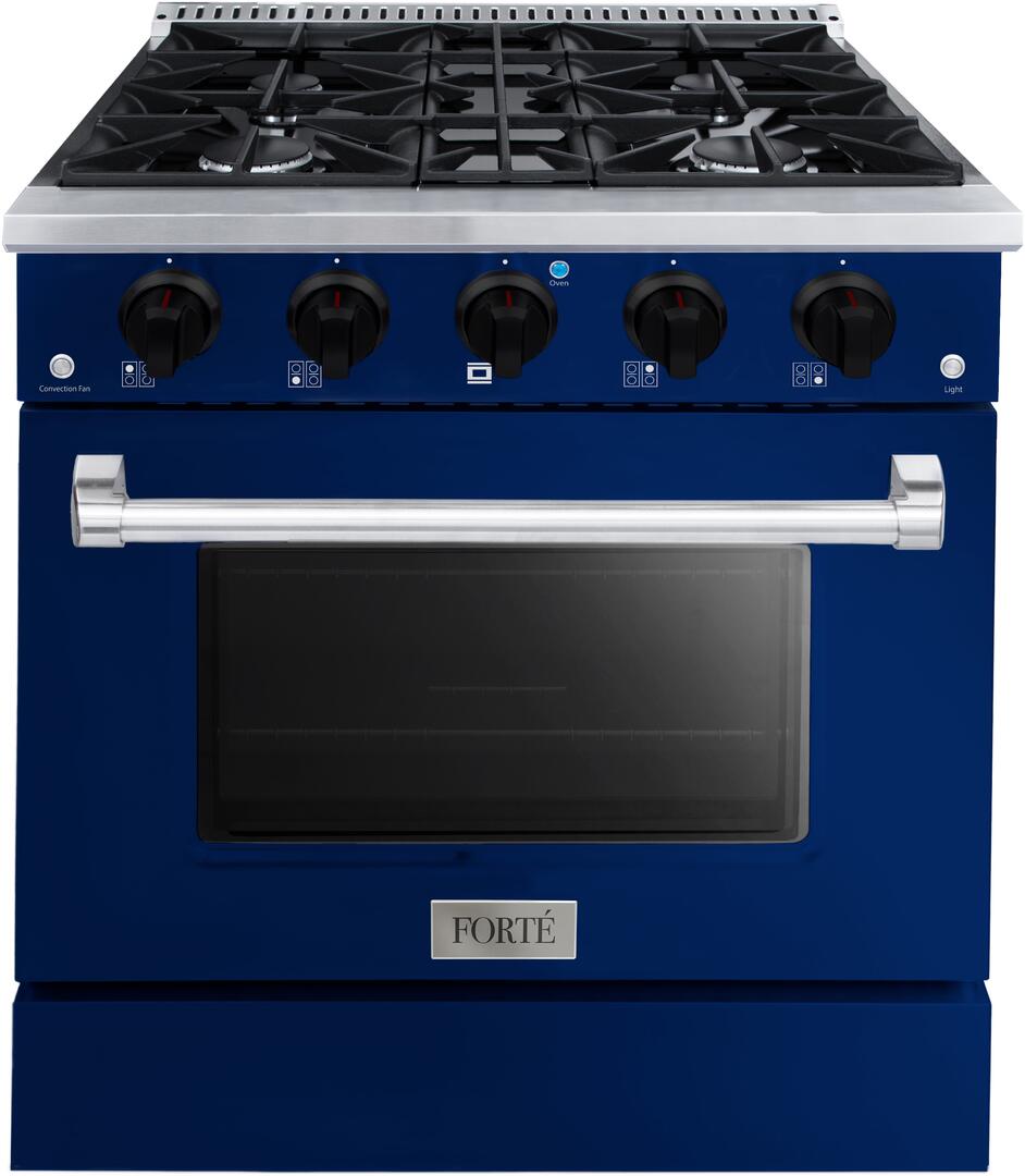 30" Midnight Blue Freestanding Gas Range