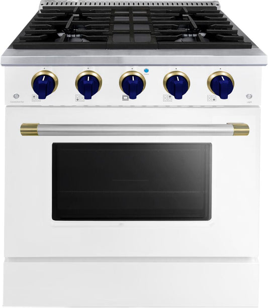 30" White Freestanding Gas Range