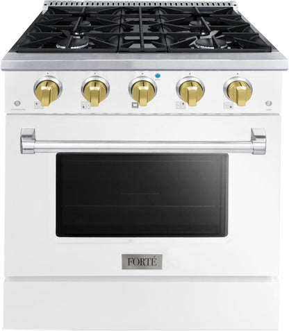 30" White Freestanding Gas Range