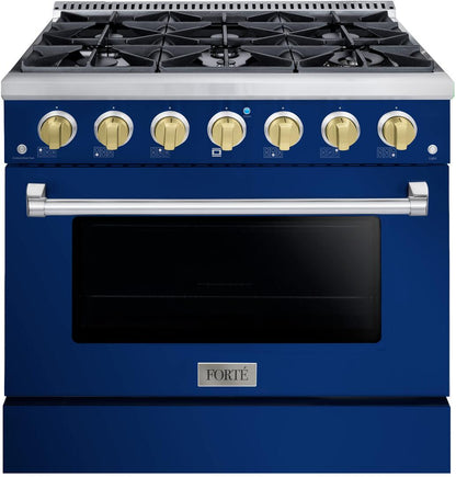 36" Midnight Blue Freestanding Gas Range