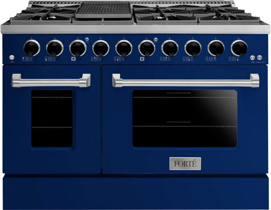 48" Midnight Blue Freestanding Gas Range