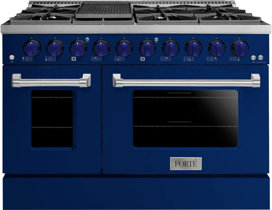 48" Midnight Blue Freestanding Gas Range