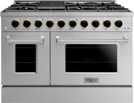 48" Stainless Steel Freestanding Gas Range