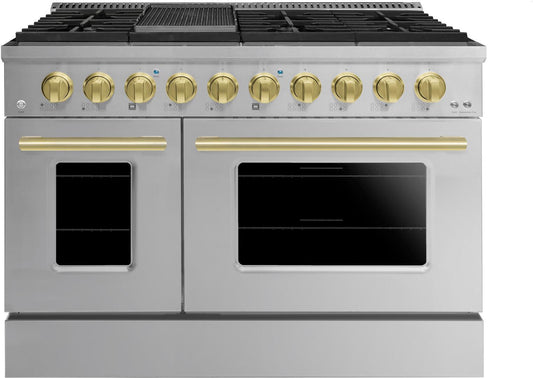 48" Stainless Steel Freestanding Gas Range