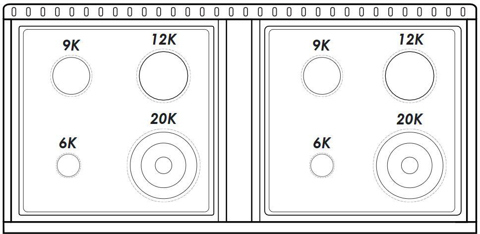 48" White Freestanding Gas Range