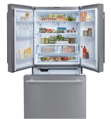 36" Stainless Steel Freestanding French Door Refrigerator