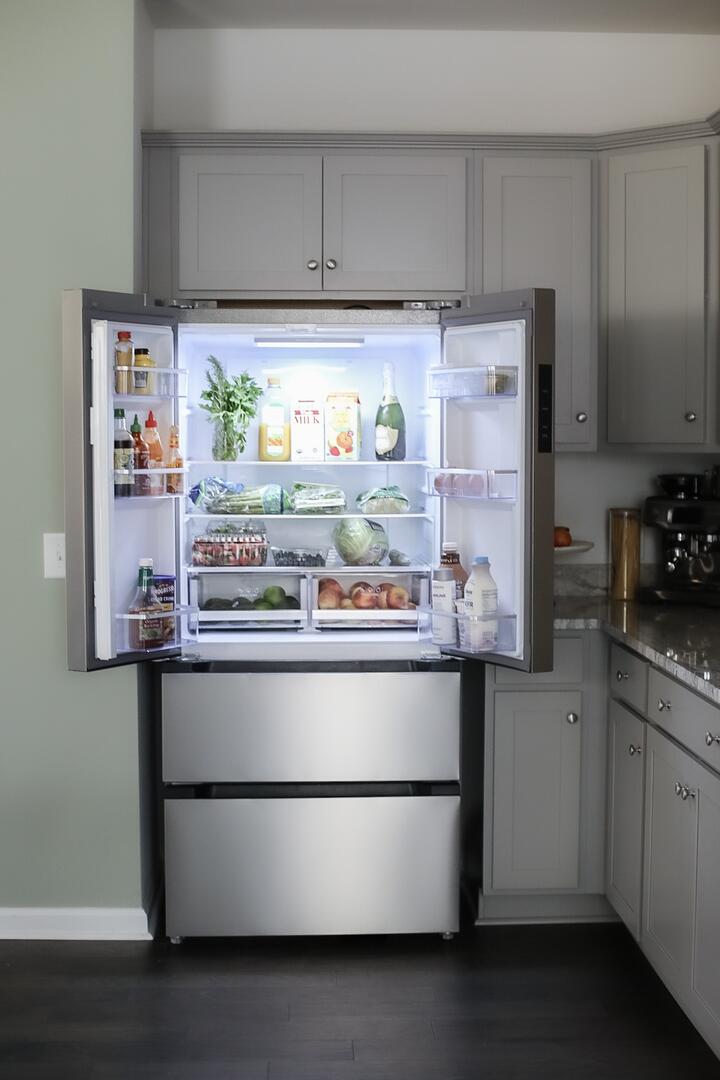 33" Stainless Steel Freestanding French Door Refrigerator