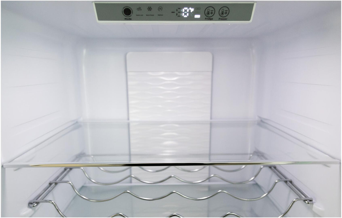 24" White Freestanding Bottom Freezer Refrigerator