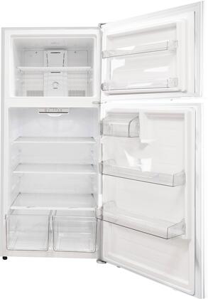 30" White Freestanding Top Freezer Refrigerator