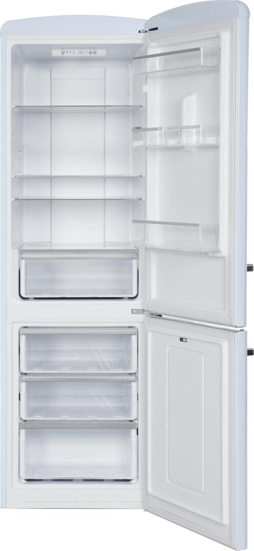 24" Blue Freestanding Bottom Freezer Refrigerator