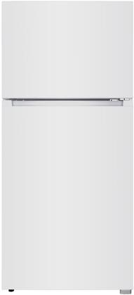 30" White Freestanding Top Freezer Refrigerator