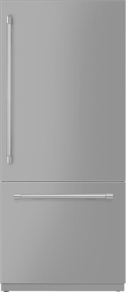 36" Stainless Steel Built-In Bottom Freezer Refrigerator