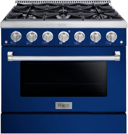 36" Midnight Blue Freestanding Gas Range