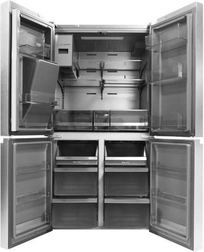 36" Stainless Steel Freestanding French Door Refrigerator