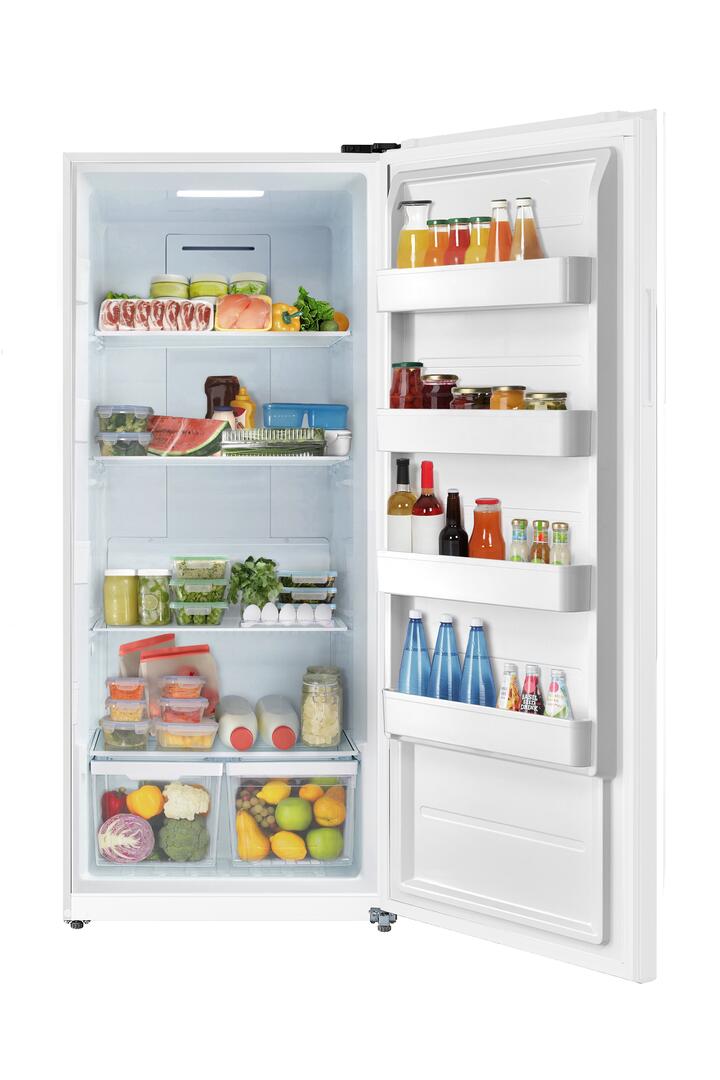 33" White Freestanding Freezerless Refrigerator