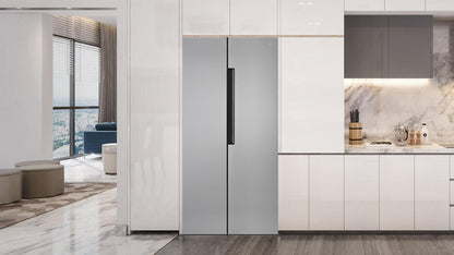 33" Stainless Steel Freestanding Side-By-Side Refrigerator