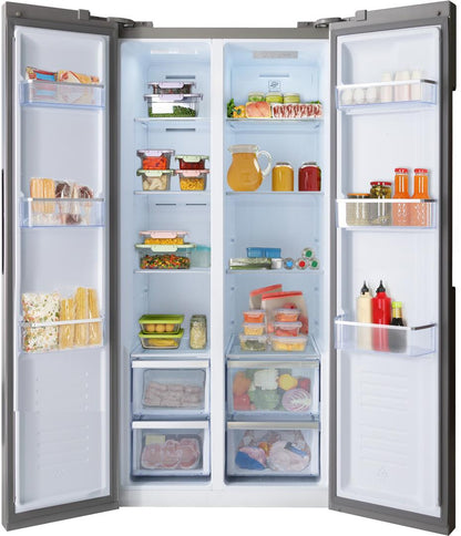 33" Stainless Steel Freestanding Side-By-Side Refrigerator